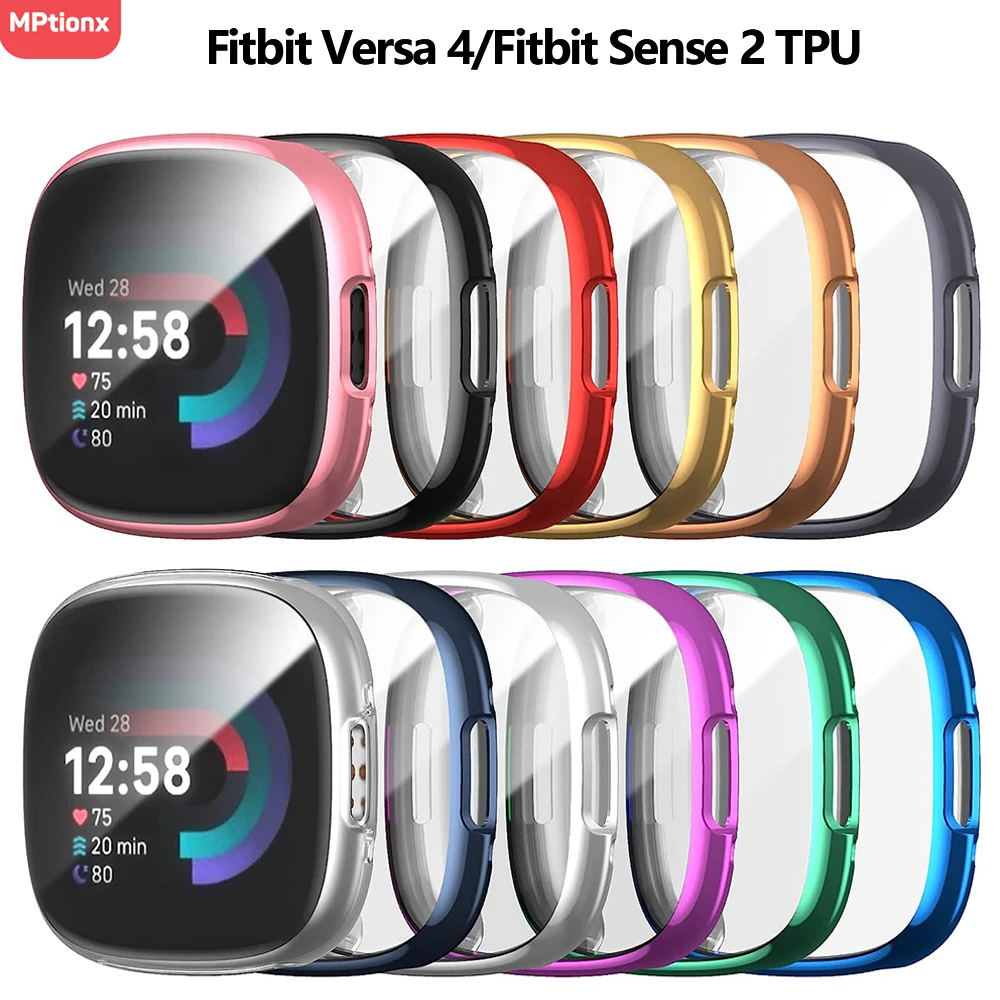 Watch Case Bumper - واقي شاشة لهاتف Fitbit Versa 4/Sense