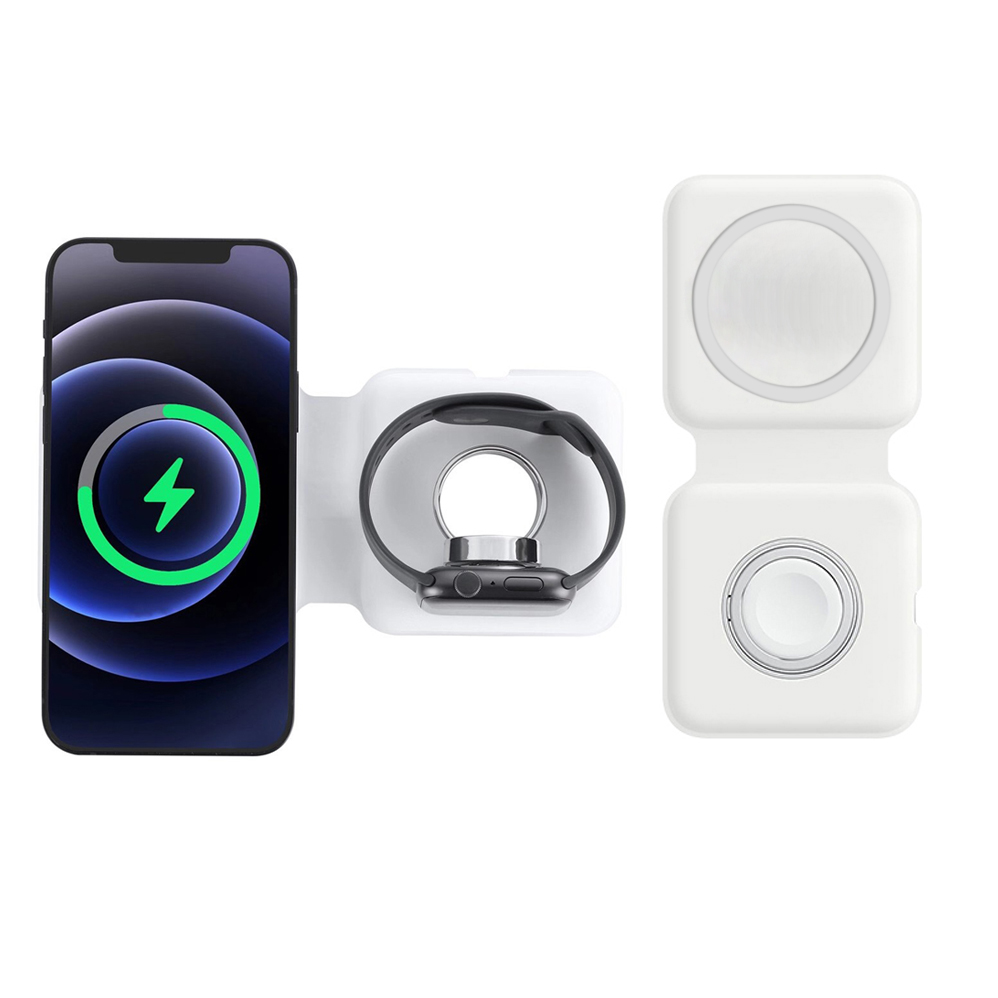 Smartwatch X - 2IN1 Magsafe Duo المغناطيسي شاحن لاسلكي