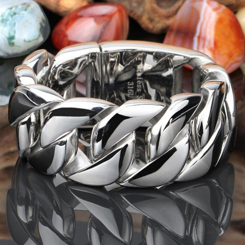 Ceramic Link Bracelet - 20/26/31 مللي متر 316L الفولاذ المقاوم