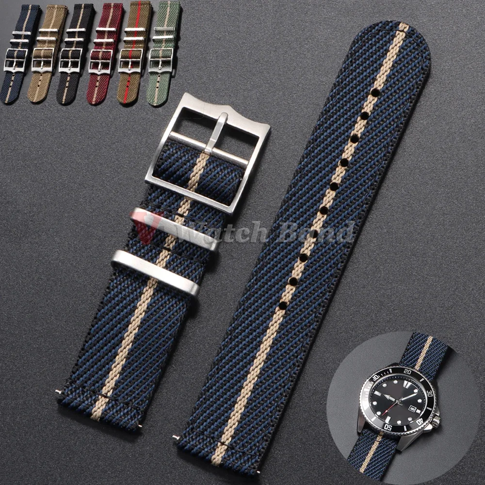 Nylon Nato Strap - 20 22 مللي متر حزام نايلون