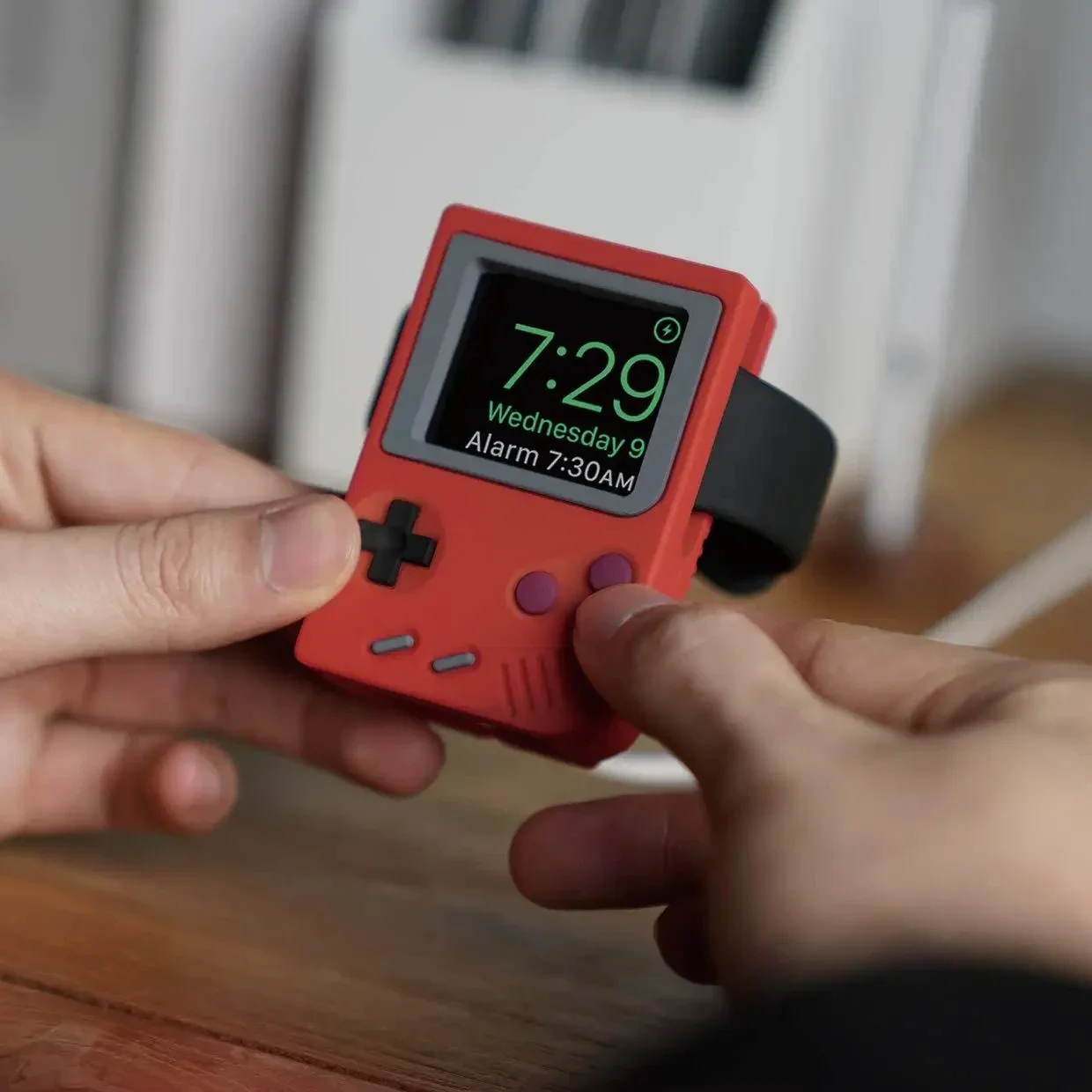 Watch Charging Dock - حامل سيليكون لشاحن ساعة آبل، مناسب