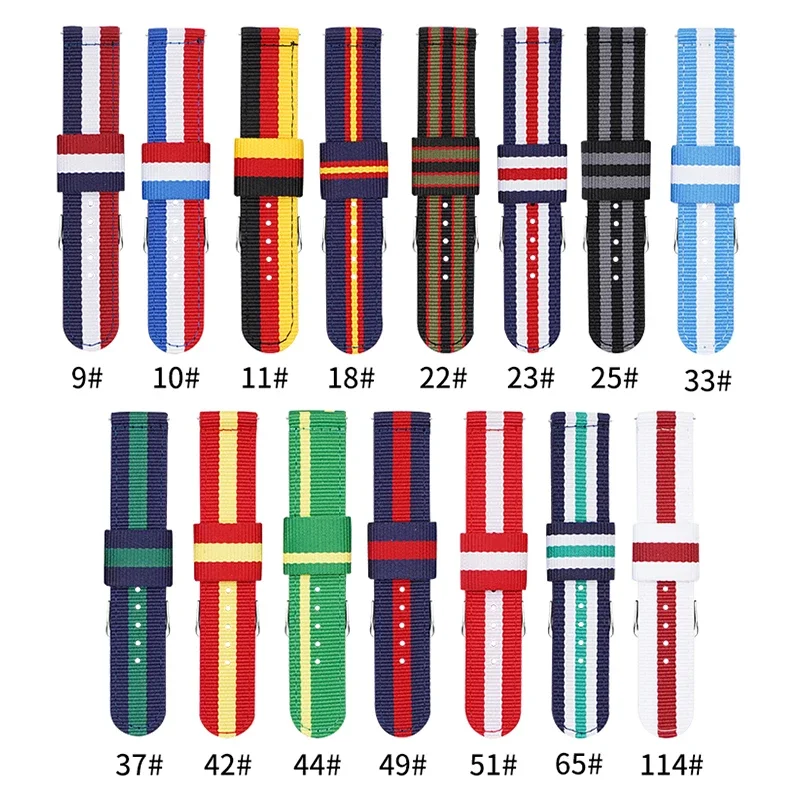 Nylon Nato Strap - 20 مللي متر 22 مللي متر