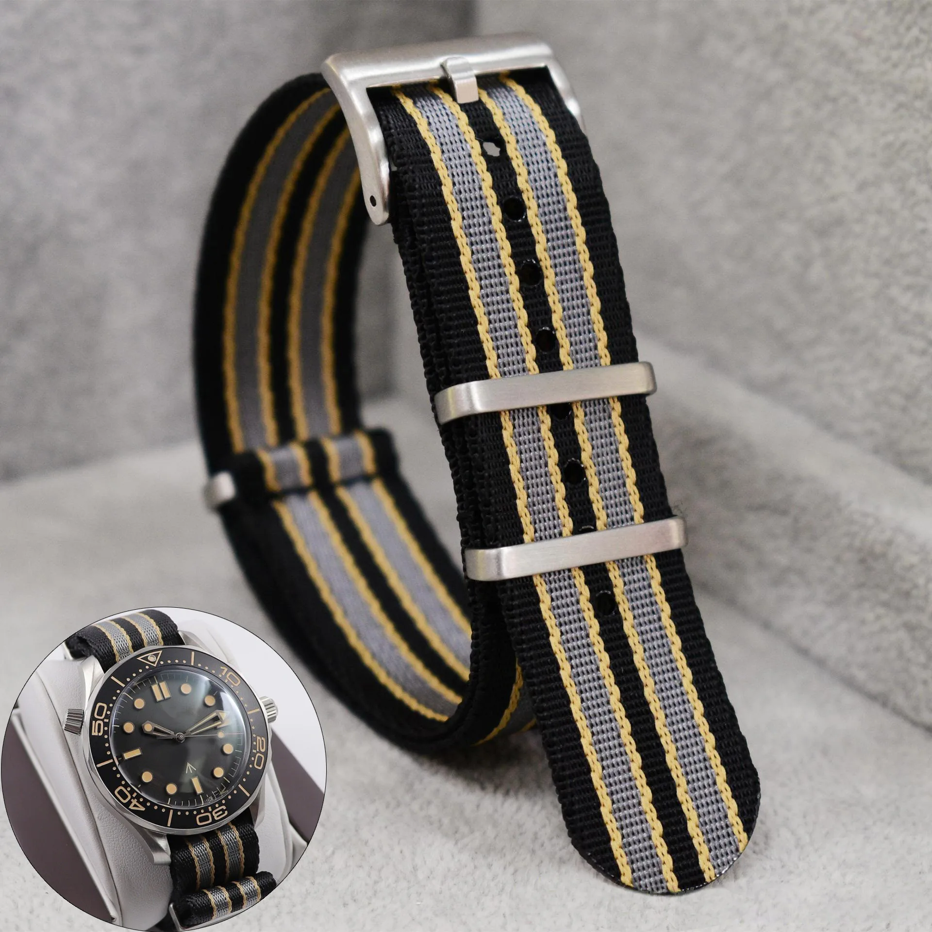 Nylon Nato Strap - 20 مللي متر حزام ساعة نيلون