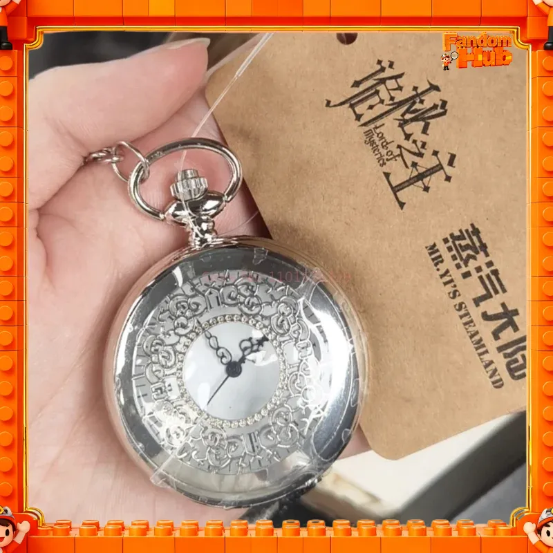 Accessories With Watch - ساعة جيب فضية أصلية من Lord