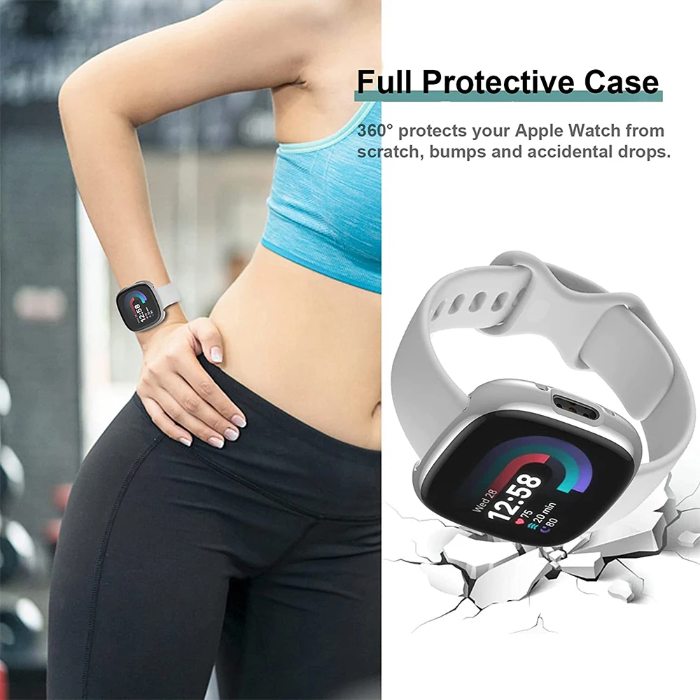واقي شاشة لهاتف Fitbit Versa 4 - مراجعة Watch Case Bumper وسعره