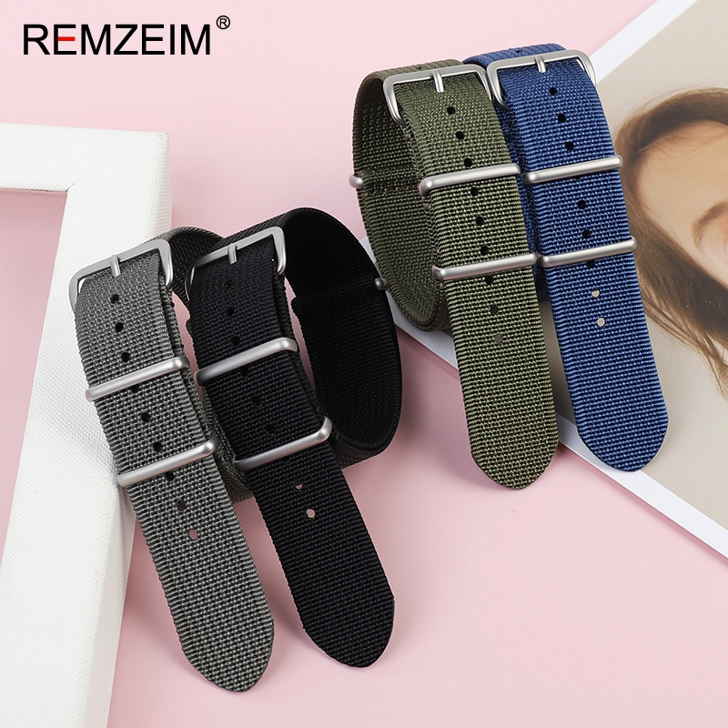 جديد مضلع حزام ساعة نيلون 18 م - مراجعة Nylon Nato Strap وسعره