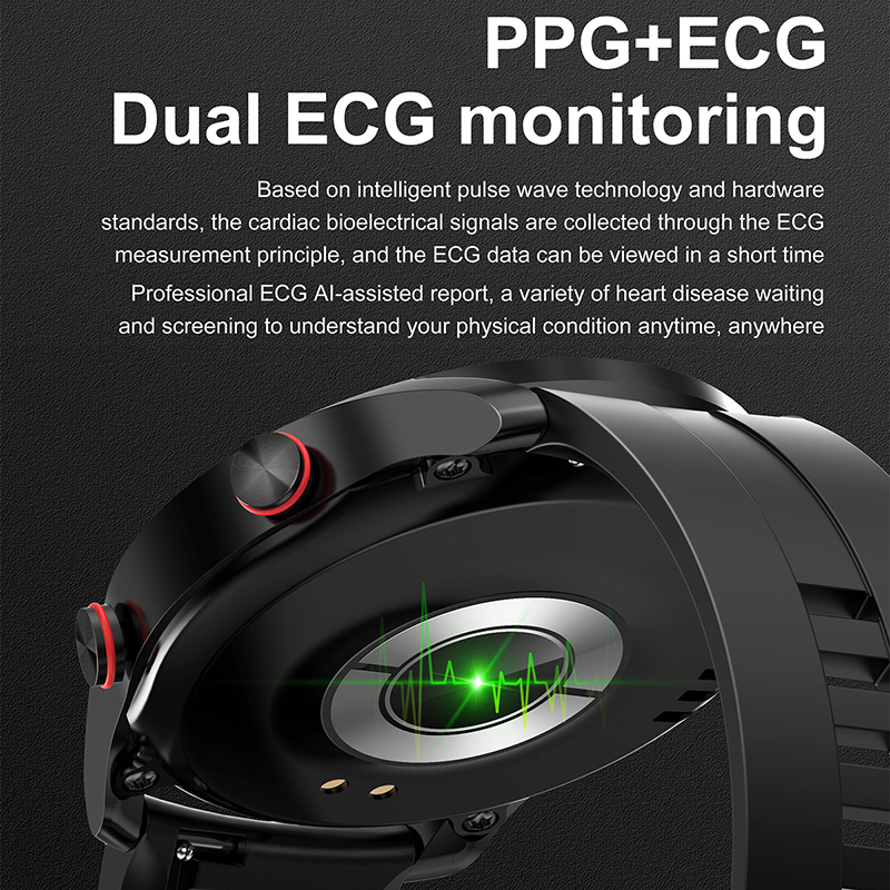 ECG + PPG بلوتوث دعوة ساعة ذكي - مراجعة Smartwatch Faces وسعره