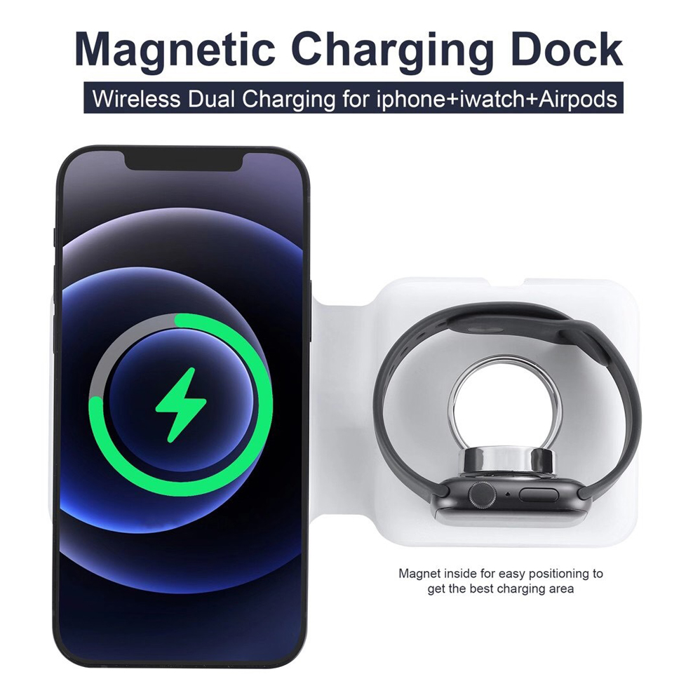 2IN1 Magsafe Duo المغناطيسي شا - مراجعة Smartwatch X وسعره