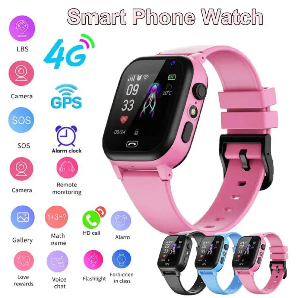 ساعة ذكية للأطفال 4G متعددة ال - مراجعة Smartwatch Id وسعره