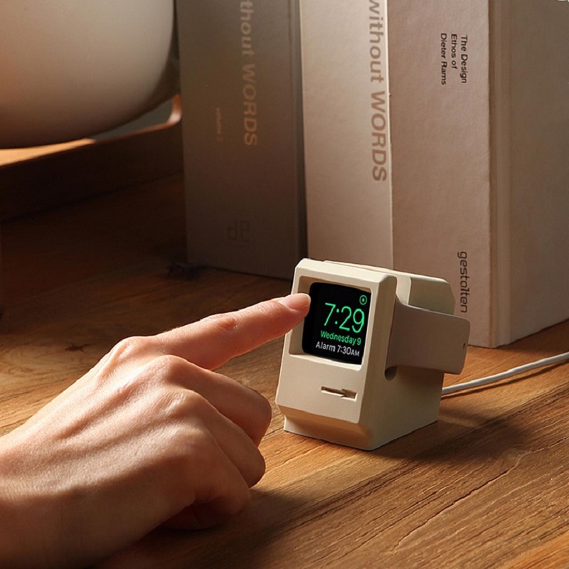 حامل شاحن سيليكون لساعة أبل 7  - مراجعة Watch Charging Dock وسعره