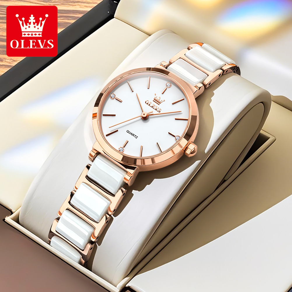 OLEVS ساعة نسائية 5877 ساعة كو - مراجعة Accessories With Watch وسعره