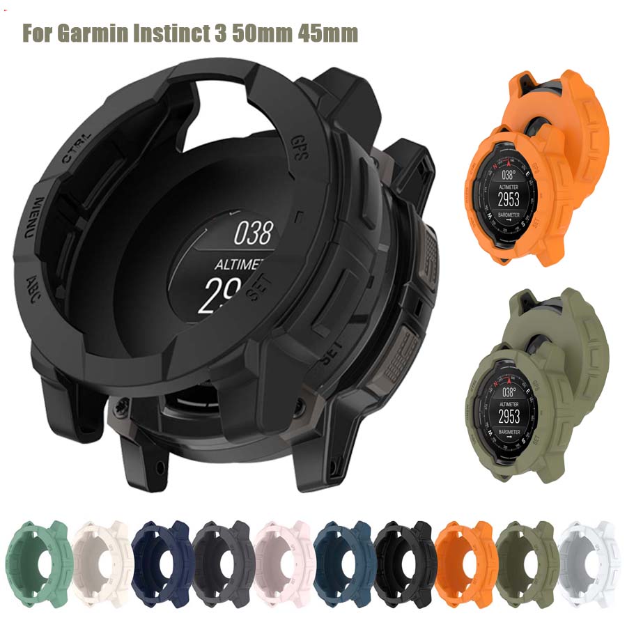 ل Garmin Instinct 3 الشمسية AM - مراجعة Watch Case Bumper وسعره
