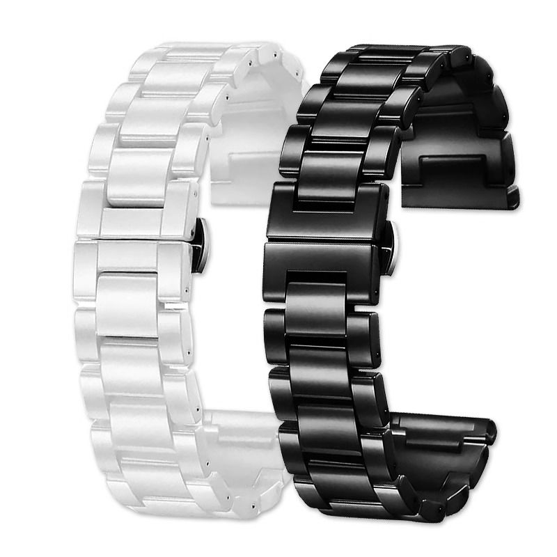 حزام ساعة من السيراميك مقاس 22 - مراجعة Ceramic Link Bracelet وسعره