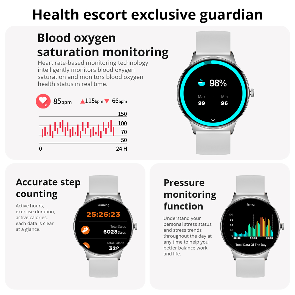 COLMI V89 ساعة ذكية للنساء 1.4 - مراجعة Smartwatch Faces وسعره
