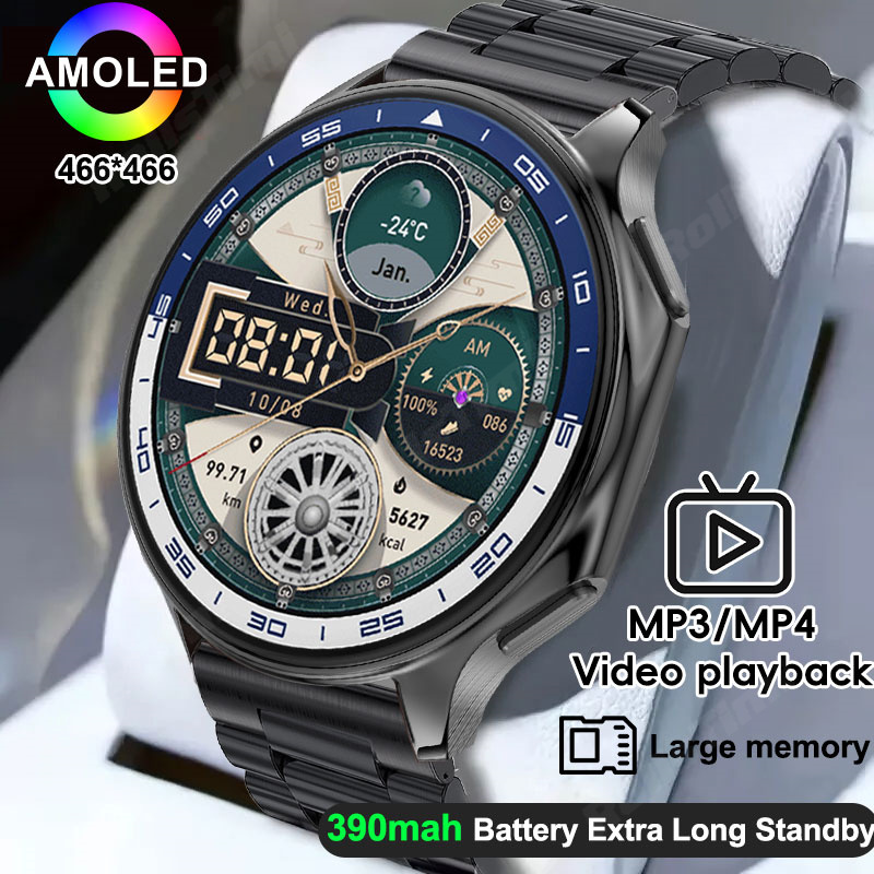 1.43 AMOLED ساعة ذكية ثلاثية ا - مراجعة Smartwatch X وسعره