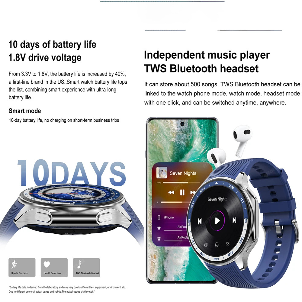 1.43 AMOLED ساعة ذكية ثلاثية ا - مراجعة Smartwatch X وسعره