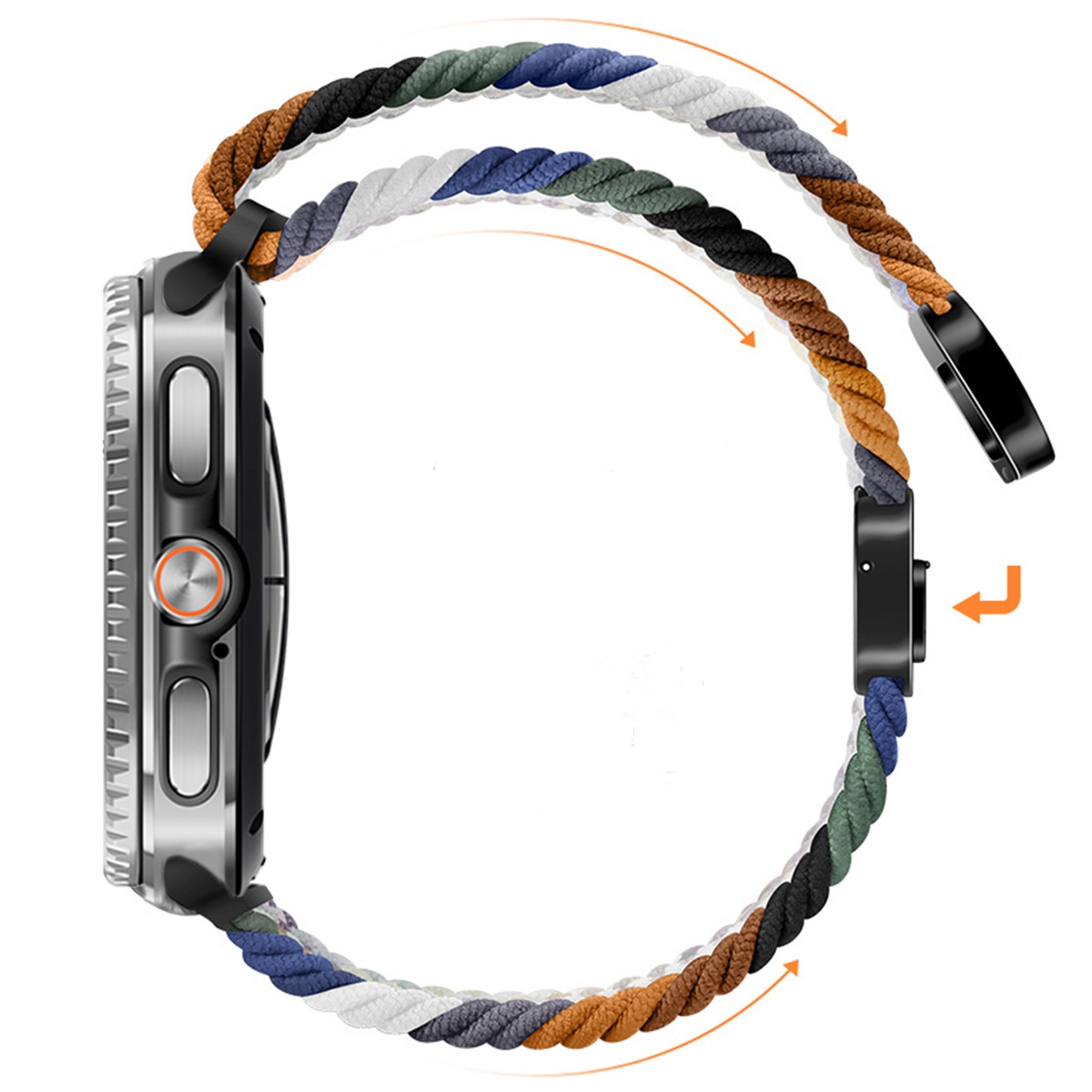 حزام نايلون مضفر لساعة سامسونج - مراجعة Solo Loop Strap وسعره
