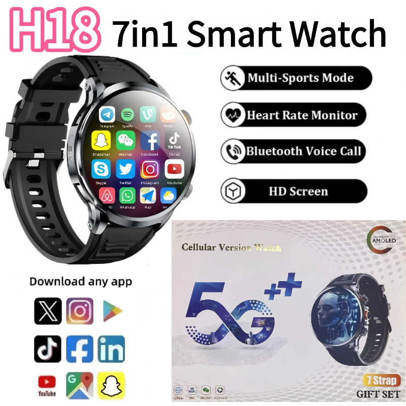 ساعة ذكية أندرويد جديدة H18 بش - مراجعة Smartwatch Store وسعره