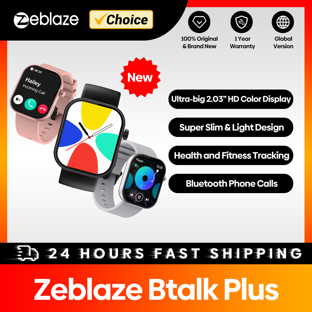ساعة ذكية جديدة Zeblaze Btalk  - مراجعة Smartwatch Face وسعره