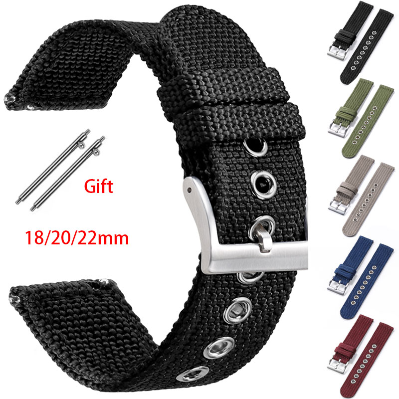 سوار معصم من قماش النايلون ، س - مراجعة Nylon Nato Strap وسعره