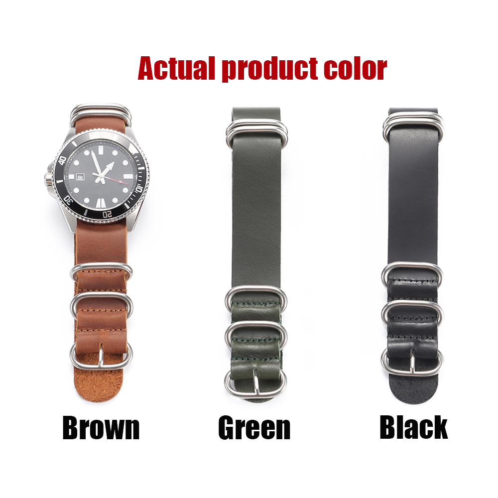 خمر جلد طبيعي أشرطة ساعات يد 1 - مراجعة Nylon Nato Strap وسعره