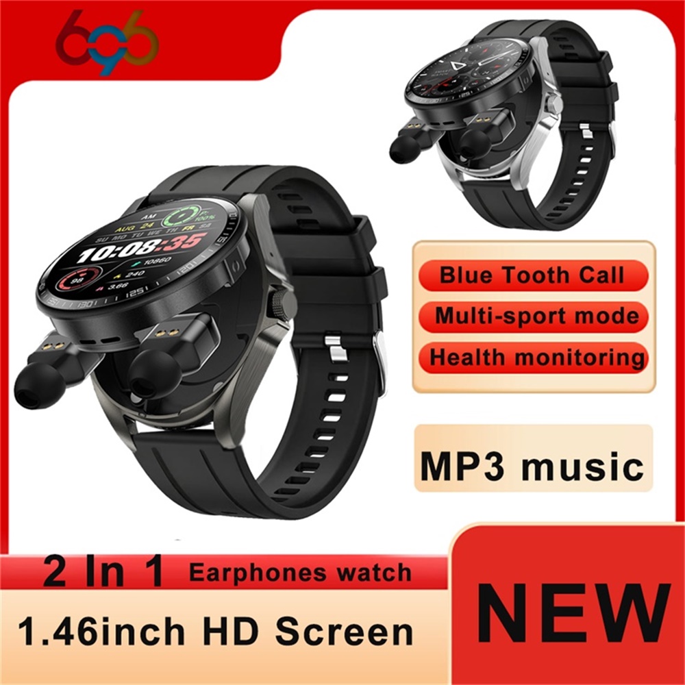 ساعة ذكية جديدة 696 مع سماعات  - مراجعة Smartwatch Headset وسعره