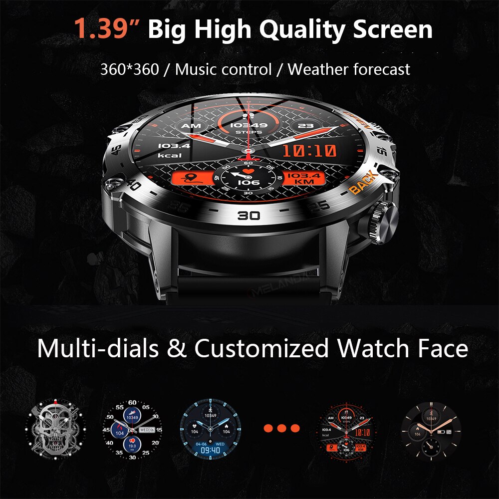 ساعة ذكية فاخرة للرجال من MEVA - مراجعة Smartwatch Faces وسعره