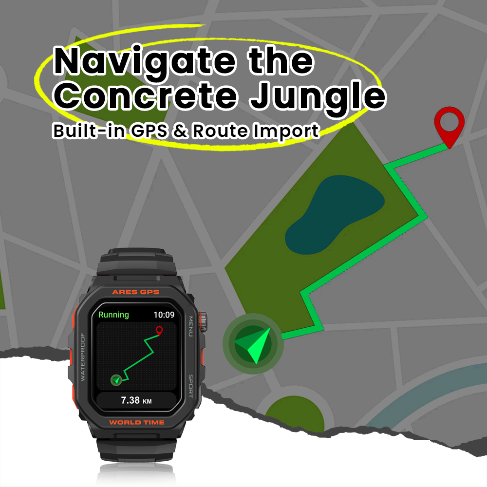 جديد Zeblaze Ares GPS ساعة ذكي - مراجعة Smartwatch Face وسعره