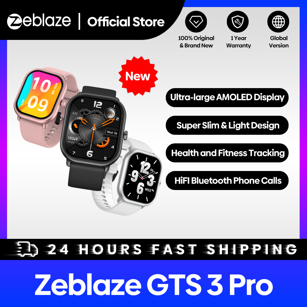 ساعة ذكية Zeblaze-GTS 3 Pro لل - مراجعة Smartwatch Faces وسعره