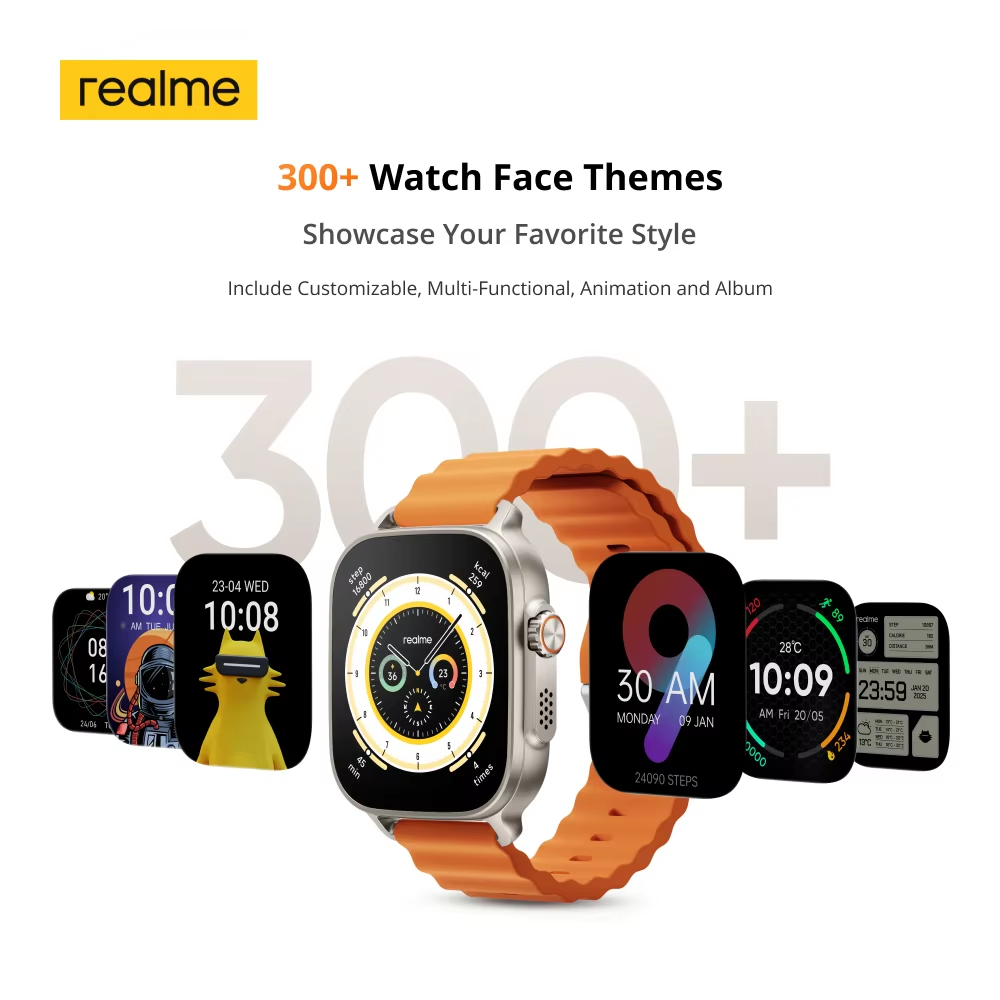الإصدار العالمي من ساعة Realme - مراجعة Smartwatch Faces وسعره