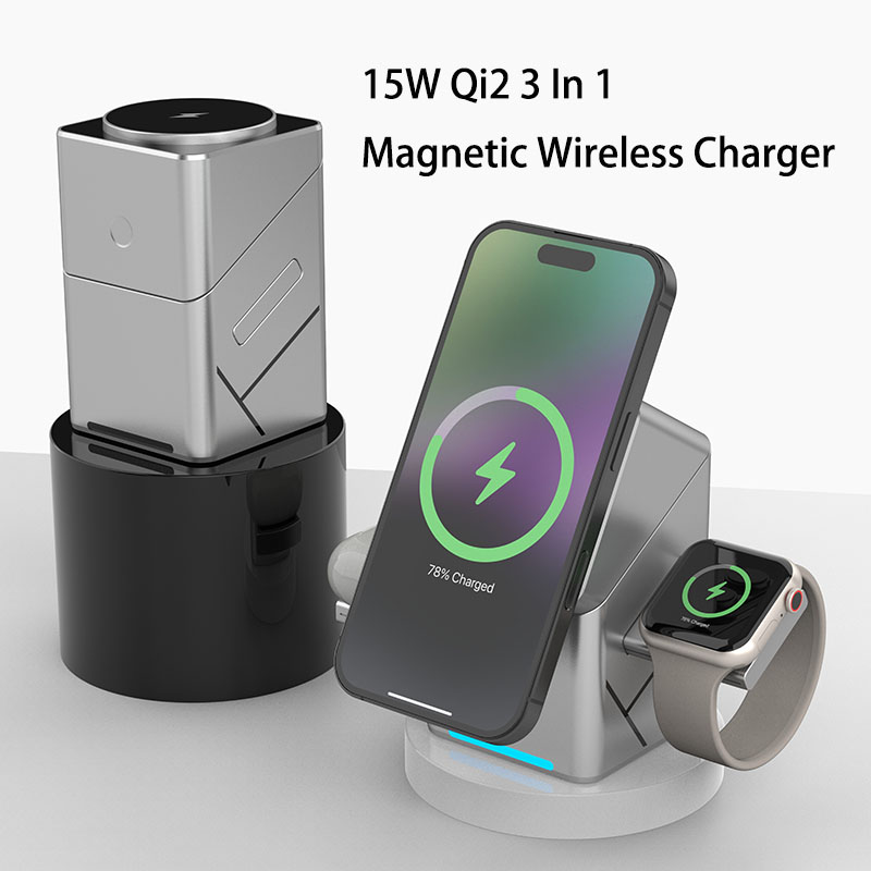 شاحن لاسلكي متعدد الوظائف 3 في - مراجعة Smartwatch Touch وسعره