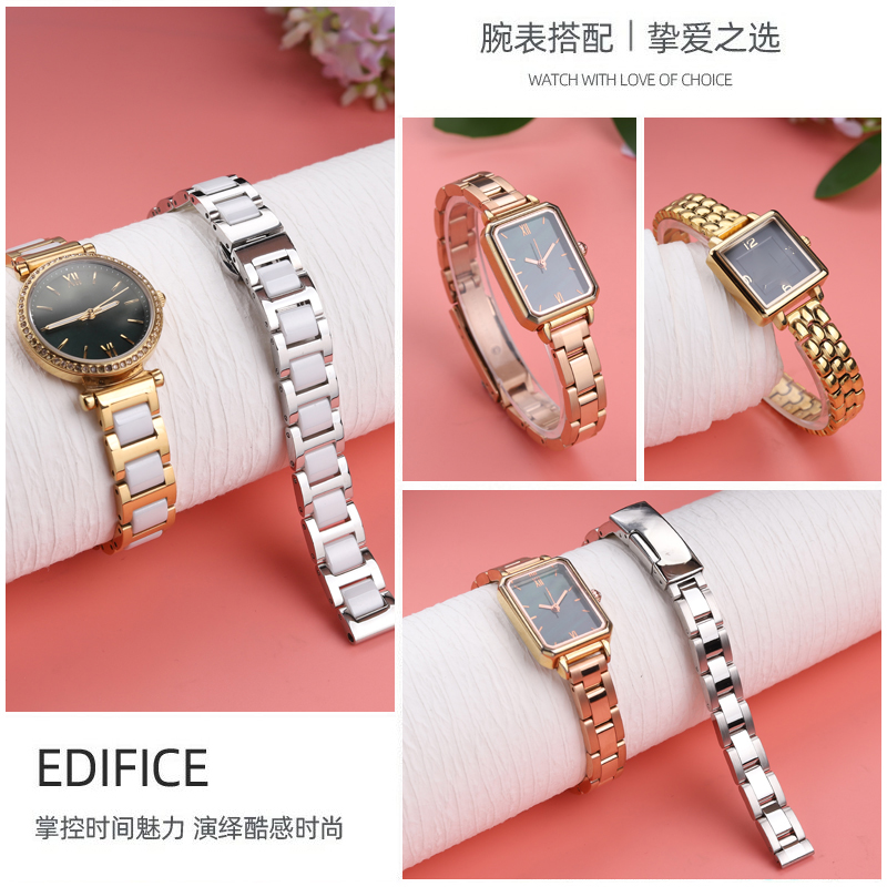 سوار ساعة نسائي حزام فولاذي مع - مراجعة Ceramic Link Bracelet وسعره
