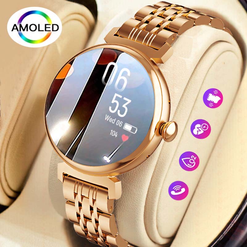 شاشة AMOLED مقاس 1.04 بوصة، شا - مراجعة Smartwatch Faces وسعره