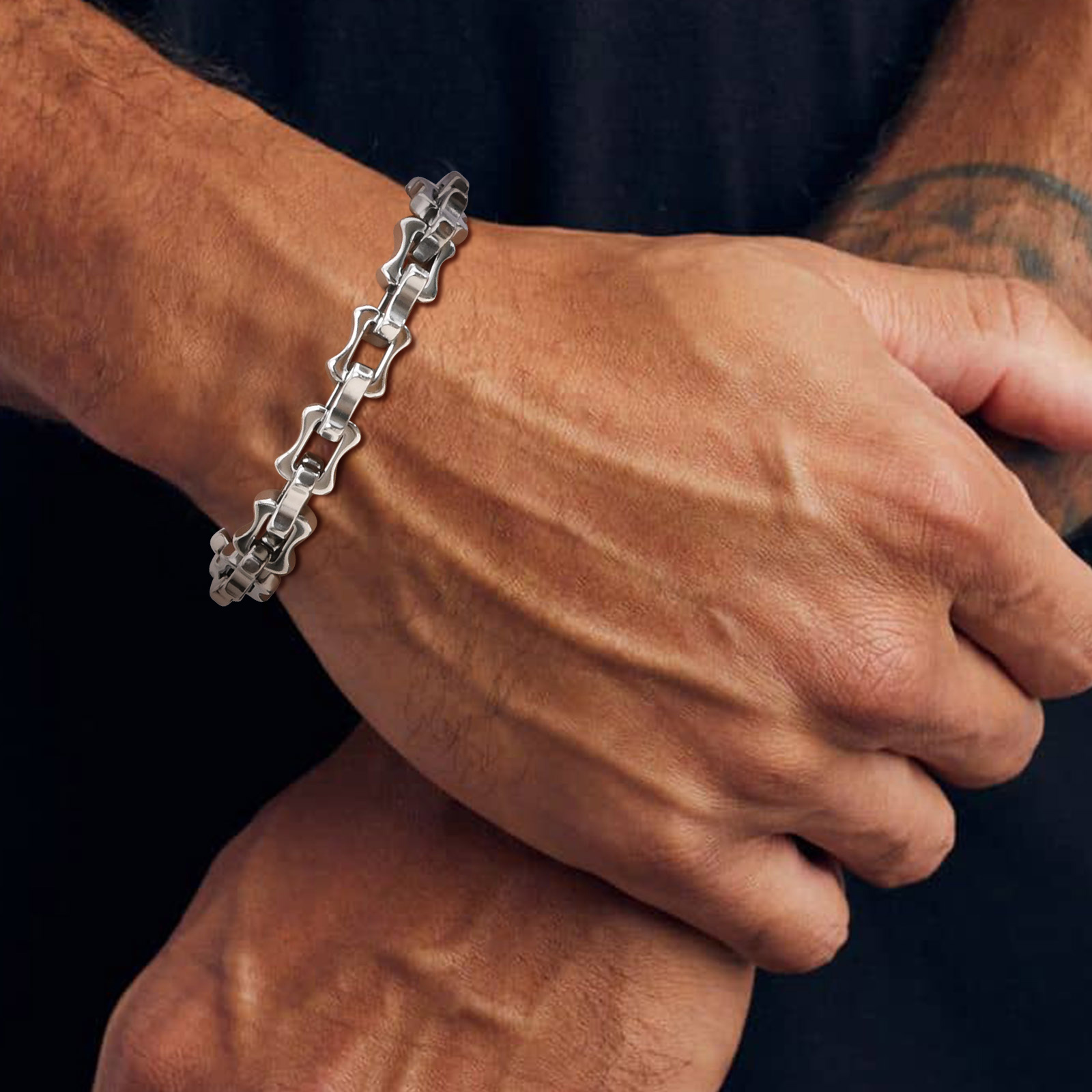 أساور سلسلة Vnox الثقيلة الجري - مراجعة Ceramic Link Bracelet وسعره