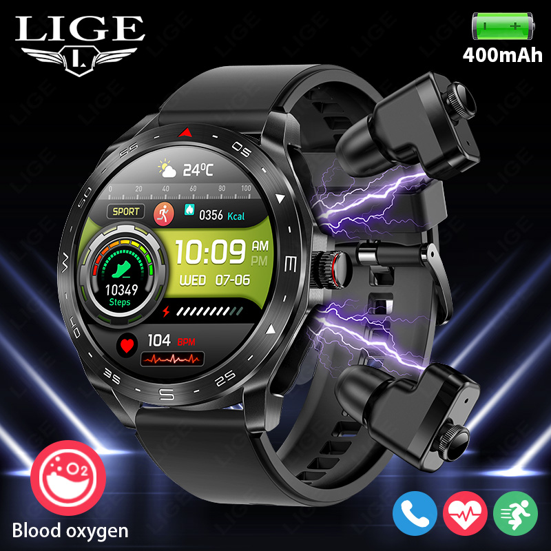 LIGE-ساعة ذكية مقاومة للماء مع - مراجعة Smartwatch Headset وسعره