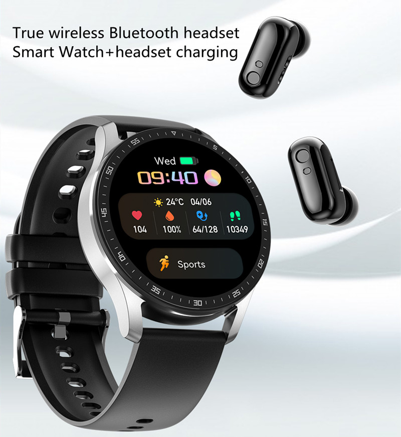 الأصلي جديد ساعة ذكية TWS سماع - مراجعة Smartwatch Headset وسعره