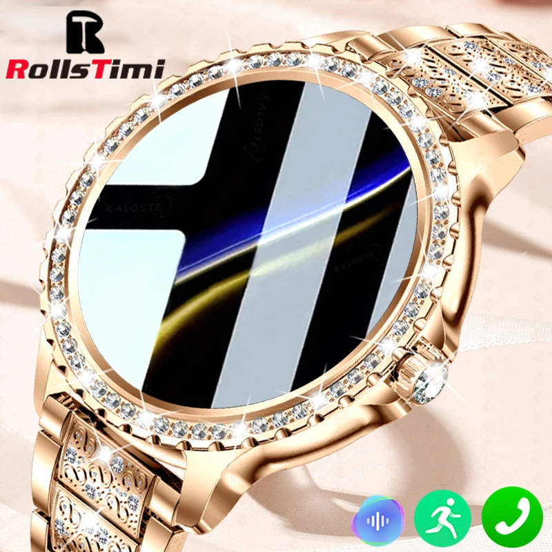 أزياء فاخرة الذهب المرأة ساعة  - مراجعة Smartwatch Faces وسعره